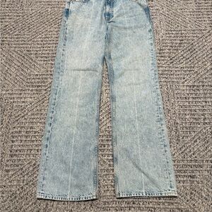 Men's Our Legacy 70s cut bleach crease denim jeans size 32x31.5